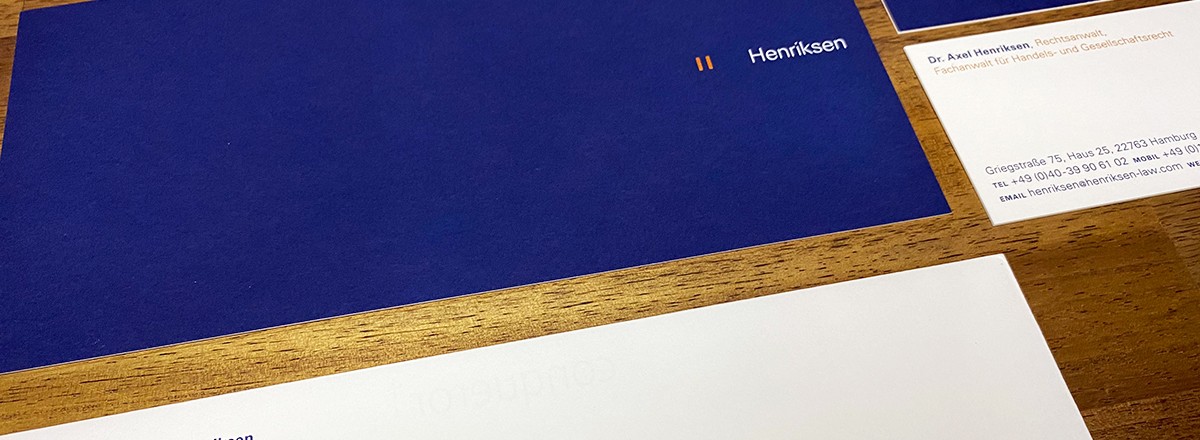 Corporate design<br/>henriksen<br/>