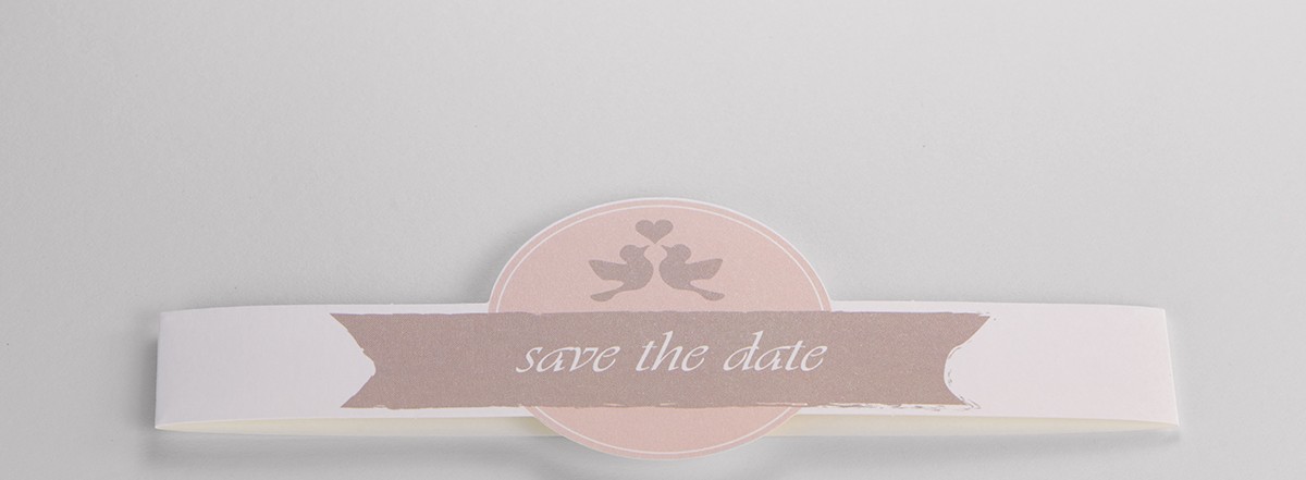 Banderole <br/>"Save the date"