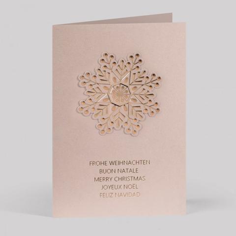 Weihnachtskarte 17013, Einleger und passende Hülle 