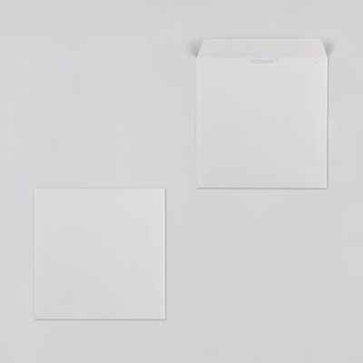 Conqueror Laid Hüllen・gerippt・weiß/high white 