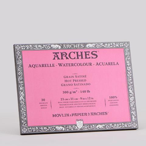 Arches® Aquarell・satiniert・naturweiß 