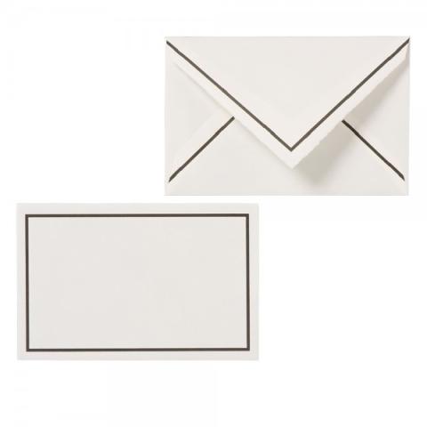 Bütten - handgerissen Trauer Hüllen・matt・weiß 