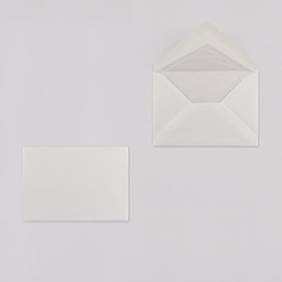 Bütten handgerissen Hüllen・matt・weiß 