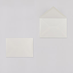 Bütten handgerissen Hüllen・gerippt・weiß 