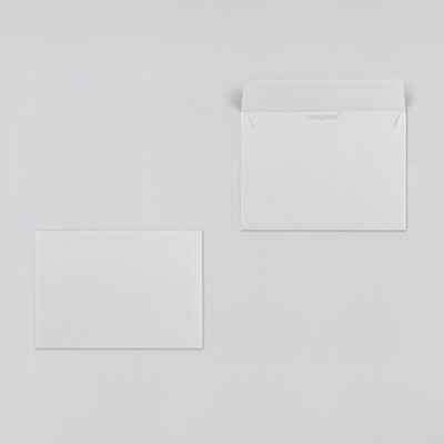 Conqueror Laid Hüllen・gerippt・weiß/high white 