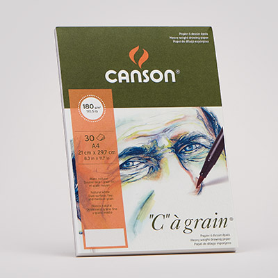 "C" à grain®・leicht gekörnt・weiß 