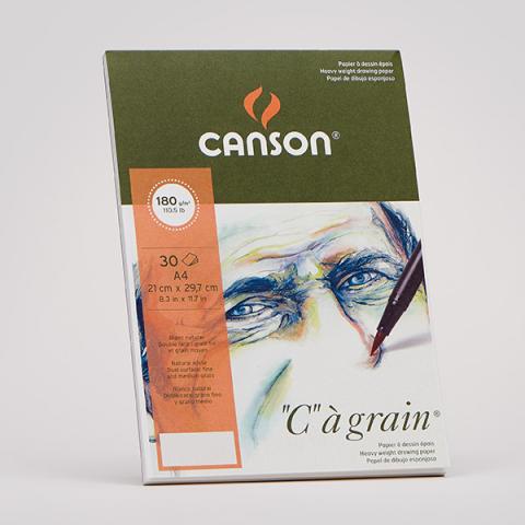 "C" à grain®・leicht gekörnt・weiß 