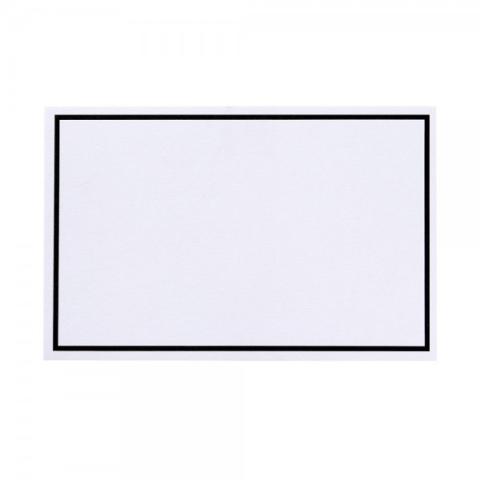 Trauer mit abgesetztem Rand・matt・weiß 