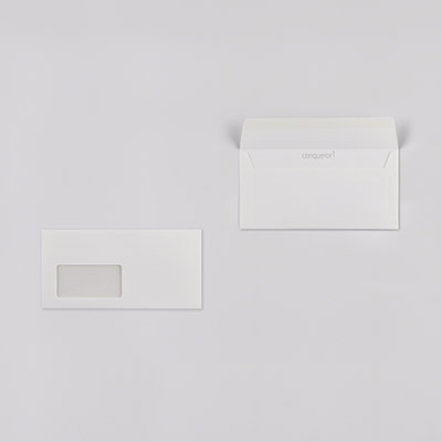 Conqueror Laid Hüllen・gerippt・weiß/high white 