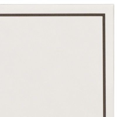 Bütten - handgerissen Trauer Hüllen・matt・weiß 