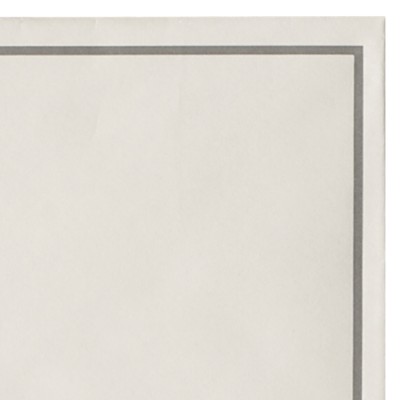 Bütten - handgerissen Trauer Hüllen・matt・weiß 