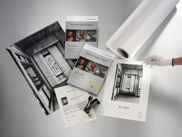 Rice paper・gerippt・weiß 