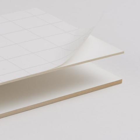 Kromapappe selbstklebend・glatt・weiß 