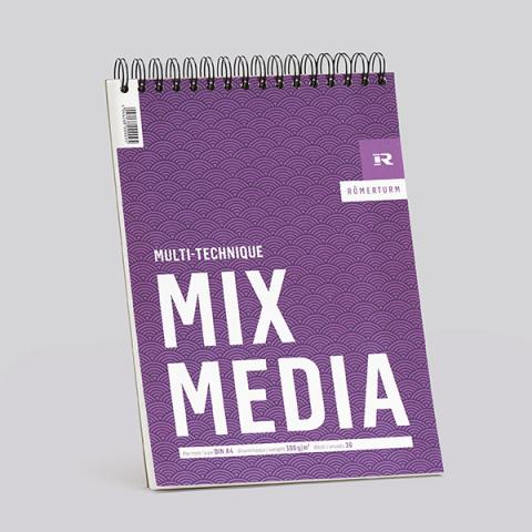 Römerturm Mix Media "Classic Line"・leicht rau・weiß 