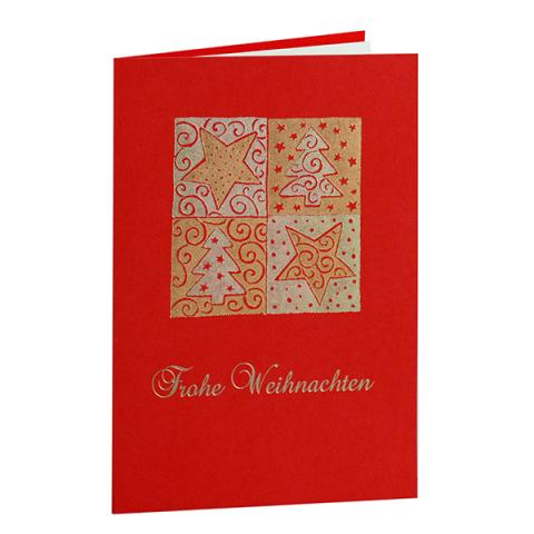 Weihnachtskarte "Stern Quartett" 