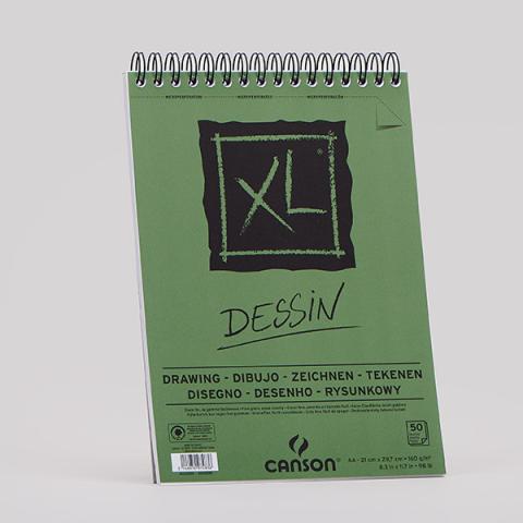 XL® Dessin・leicht gekörnt・weiß 