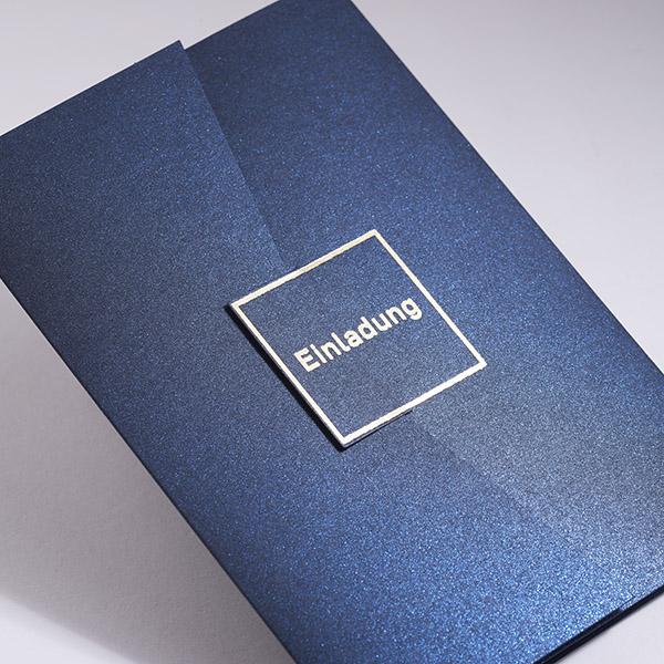 Elegance・blau-glänzend 