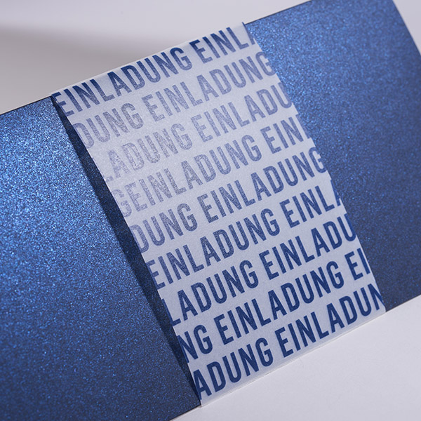 Elegance・blau-glänzend 