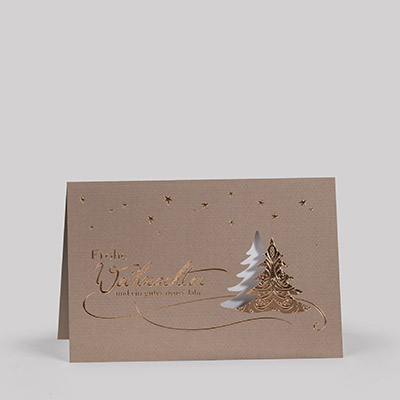 Weihnachtskarte 17020, Einleger und passende Hülle 