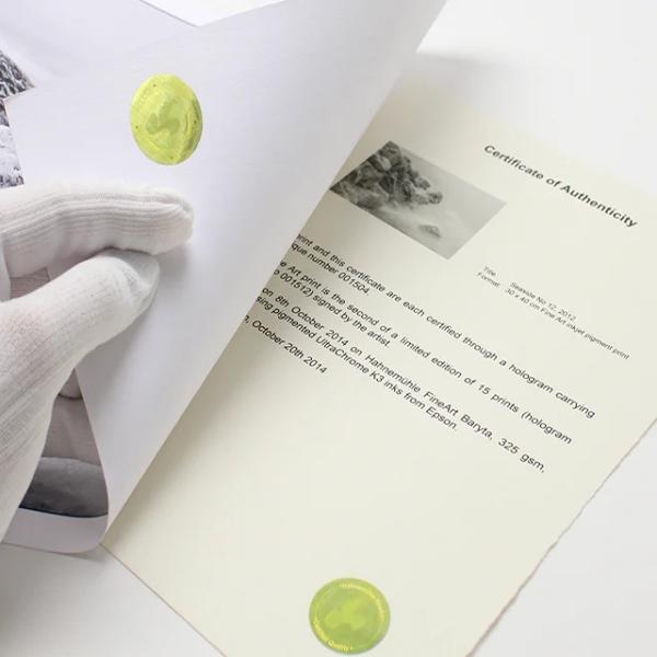 DFA Certificate of Authenticity 