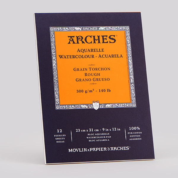 Arches® Aquarell・grob gekörnt・naturweiß 