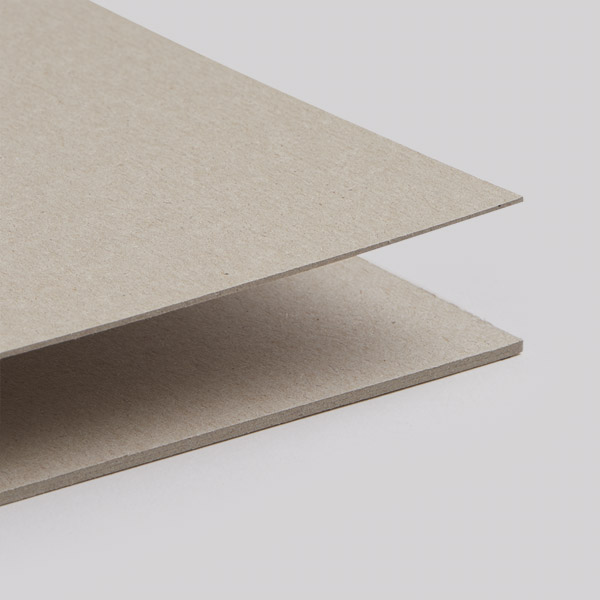 Buchbinderpappe graubeige, säurefrei・glatt・graubeige 