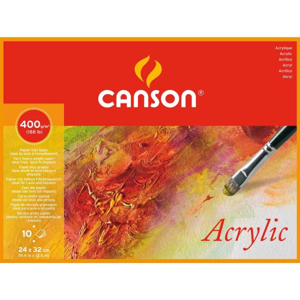 Canson® Acryl・fein・weiß 