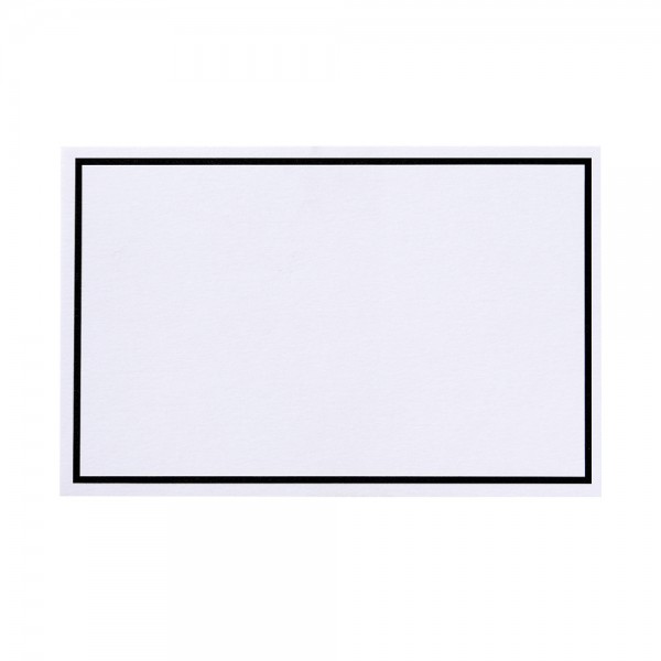 Trauer mit abgesetztem Rand・matt・weiß 