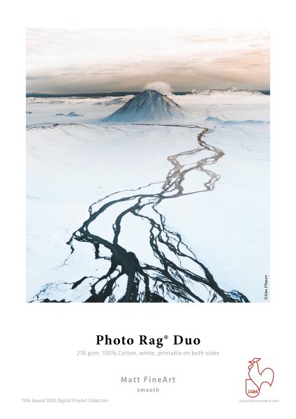 Photo Rag Duo・glatt・hellweiß 